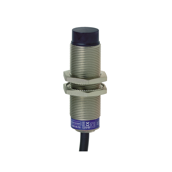 Detecteur inductif cylindriq m18 12 24v dc pnp no 3fils non noyable cable 2m