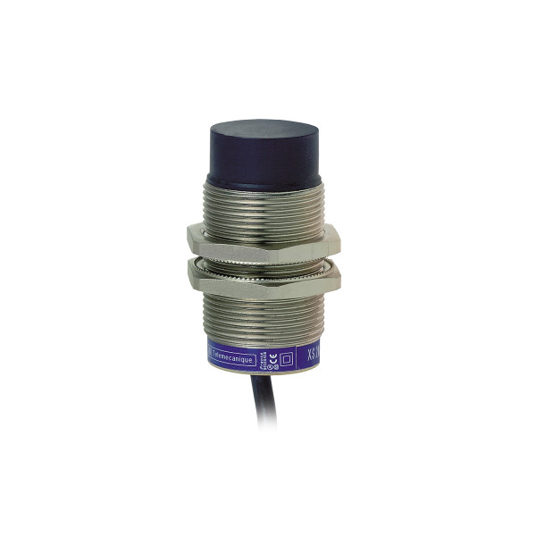 Detecteur inductif cylindriq m30 12 24v dc pnp no 3fils non noyable cable 2m