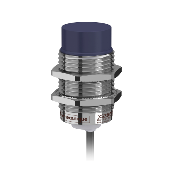 Detecteur inductif cylindriq m30 12 24v dc pnp nc 3fils non noyable cable 2m