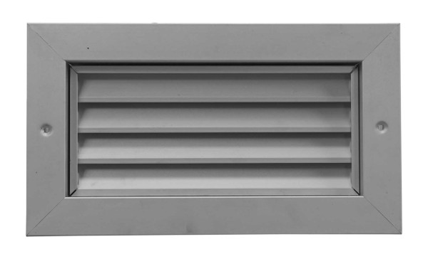 Grille de trans1ert anti-vue, alu, contre cadre, d200 x 150mm