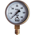 Manomètre à boitier inox pour gaz-sec-d.100-radial- raccord 1/2 bsp dn 100 