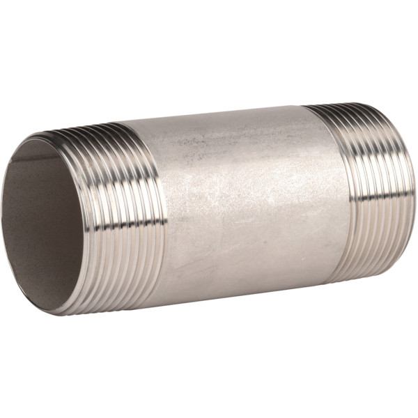 Raccords inox tube-pn20-mamelon tube l100 dn 2 