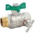 La vanne 1/4 de tour 550 sferaco pn40 dn 1/2- certifiée nf par le cstb, garantie 10ans. utilisation chauffage sanitaire, eau potable, climatisation,irrigation. portée plate large, sphère chromée percée, manette papillon aluminium verte