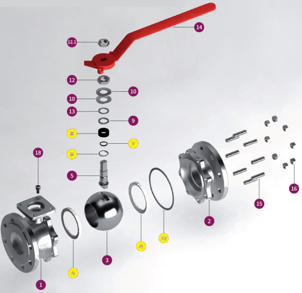 Kit jts icp 752/753 dn80