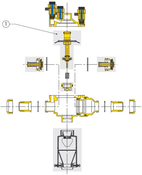 Obturatr centr 950008-09/ba574dn11/2-2