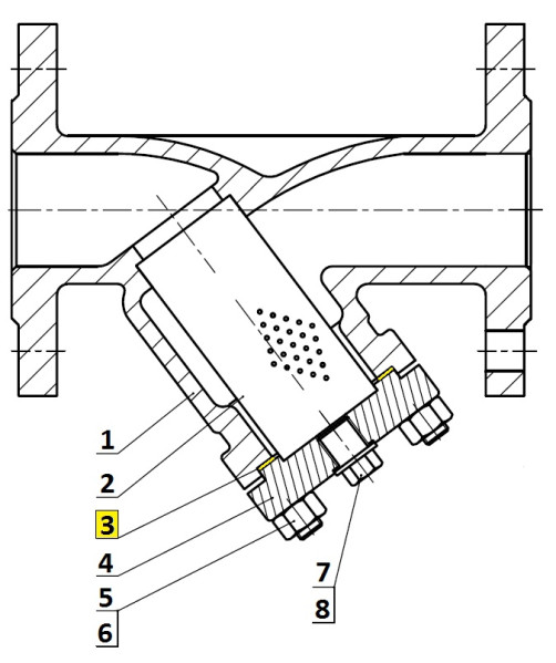 Joint graphite diam 195x165mm ep 1,5mm