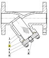 Joint graphite diam 195x165mm ep 1,5mm