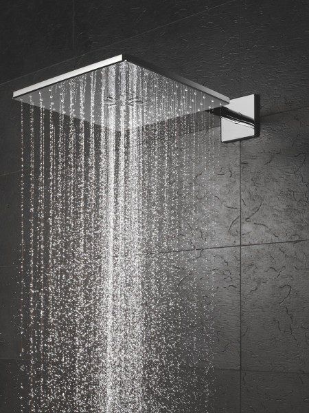 Set douche de tête et bras 430 mm, 2 jets rainshower smartactive 310 cube chromé