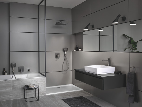 Colonne douche thermost. euphoria smartcontrol 310 cube duo hard graphite brossé