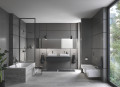 Ensemble douche tête bras 422 mm rainshower mono 310 cube hard graphite brossé