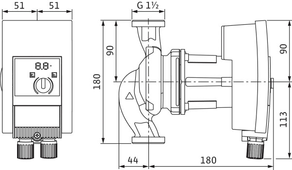 Circulateur à haut rendement wilo-yonos maxo 25/0,5-7 pn10 (2120639)