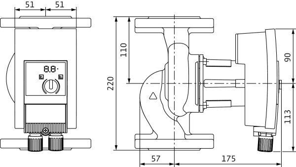 Circulateur à haut rendement wilo-yonos maxo 40/0,5-4 pn6/10 (2120645)