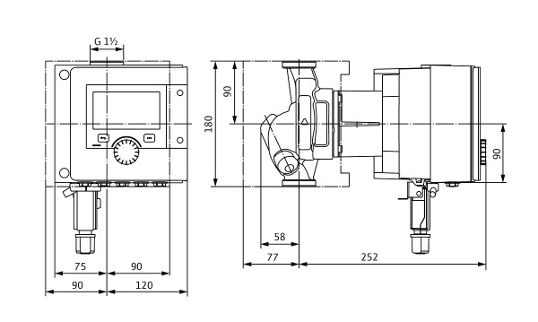 Circulateur intelligent ecs wilo-stratos maxo-z 25/0,5-6 pn10 (2164666)