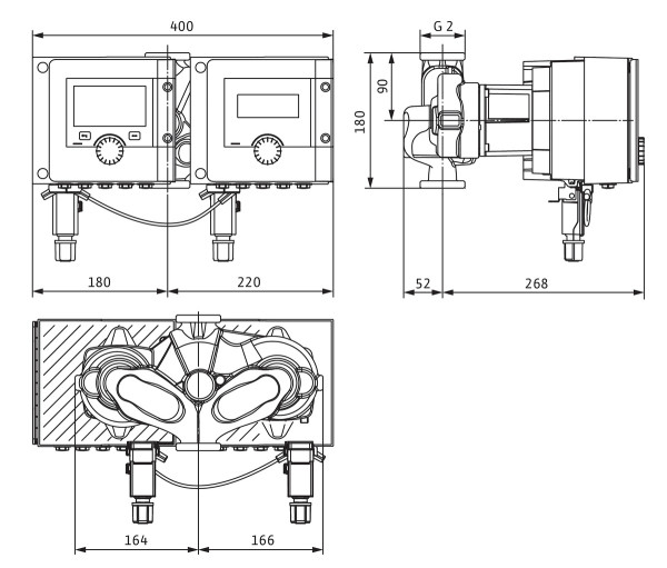 Circulateur double intelligent wilo-stratos maxo-d 30/0,5-10-r7 (2217904)