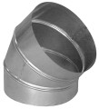 Aldes c 45° aluminium - {diam} 160 mm - coude secteur 45°
