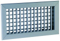 Aldes sc 102 d f3 -  200 x 100 mm - grille acier double déflexion