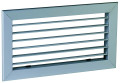 Aldes ac 101 f3 -  200 x 100 mm - grille aluminium simple déflexion