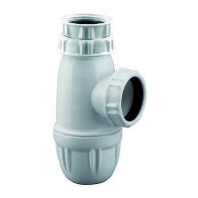 Siphon lavabo plastique, réglable 64/120mm, sortie ø40mm débit : 45 l/mn