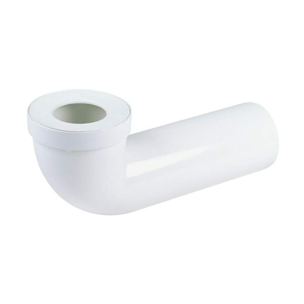 Pipe longue de wc, en pvc blanc, longueur 350 mm, Ø 100