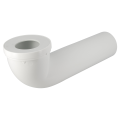 Pipe longue de wc, en pvc blanc, longueur 300 mm, Ø 100