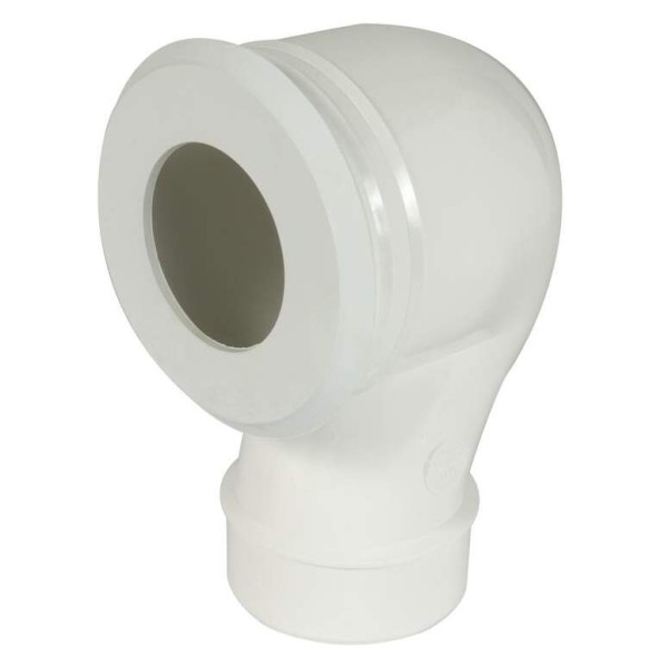 Pipe de wc à sortie verticale, en pvc blanc, Ø 100