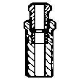 Raccord bourrage 3/8" - 6 mm code usine 204 10 51