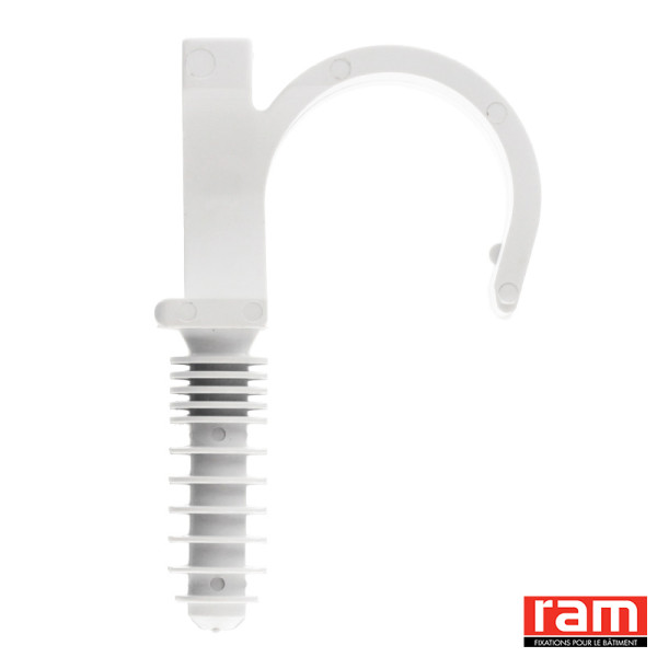 Sach 10 ramclip blanc simple 20 mm