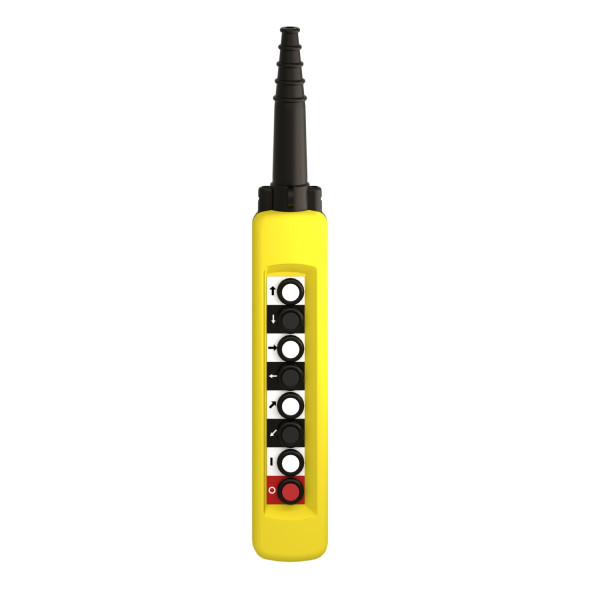 Harmony xac - boite pendante 1526498 - 8 boutons - 10a - jaune