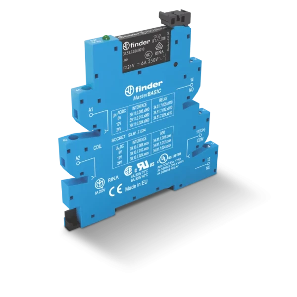 Interface mécanique masterbasic 1rt 6a 12v ac/dc, bornes à cage, atex (391100120073)