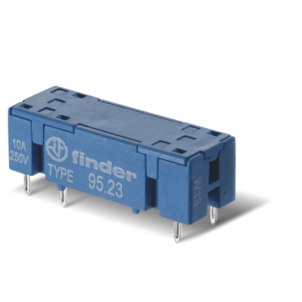 Support ci 10a 250v série 4341 type inverseur, bleu, étrier métal bas profil (9523sna)