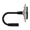 Prise HDMI Anthracite Type A Odace Schneider Electric - Prise Femelle - Câble Femelle Arrière