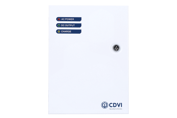 Alimentation secourable CDVI 12V 5A 3 leds en coffret métal sans batterie