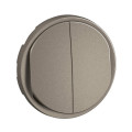 Enjoliveur double poussoir no+nf lumineux céliane - titanium