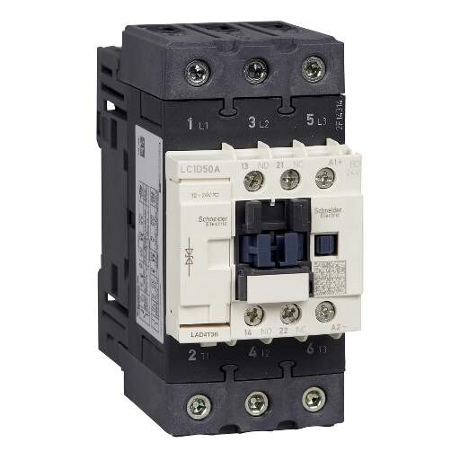 Schneider Electric Contacteur Everlink 3P Ac3 440V 50A Bob 24V Cc Sans Plastron Embout Collectif