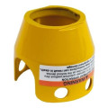 GARDE PROTECTION COUP DE POING HARMONY  PLASTIQUE JAUNE HAUTEUR 37 MM