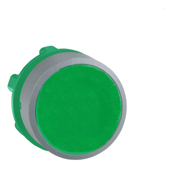 Harmony xb5 - tête de bouton poussoir à impulsion - Ø22 - col grise - vert