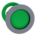 Harmony xb5 - tête de bouton poussoir - Ø22 - col flush grise - encastré - vert