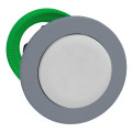 Harmony xb5 - tête bouton pousser-pousser - Ø22 - col flush grise - blanc