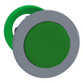 Harmony xb5 - tête bouton pousser-pousser - Ø22 - col flush grise - dépas - vert