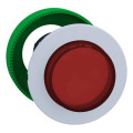 Harmony xb5 - tête bouton pouss-pouss lum - Ø22 - col flush blanc - dép - rouge