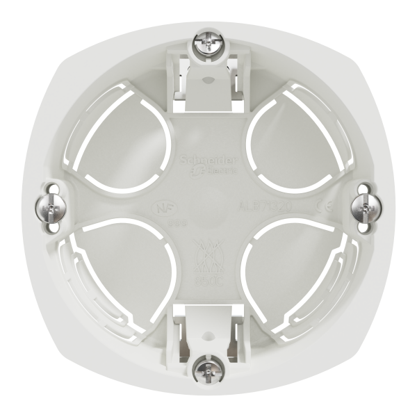 Multifix - couvercle pour boite d'encastrement - 100x100x4 mm - carré - blanc
