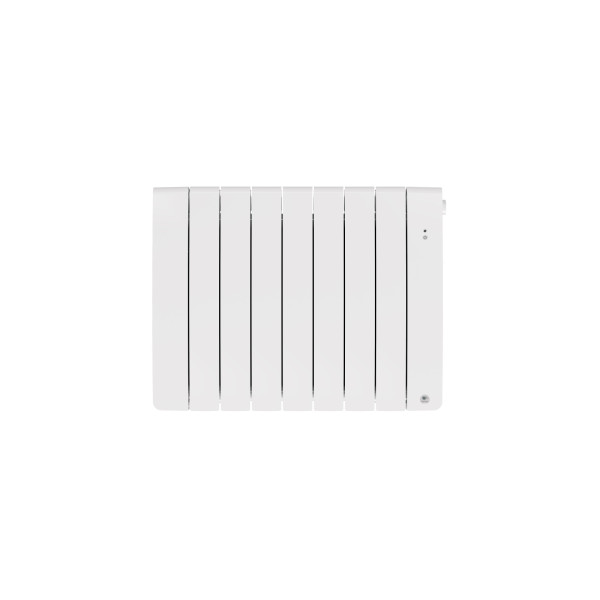 Radiateur chaleur douce connecté bilbao 4 horizontal 1250w blanc brillant