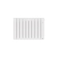 Radiateur chaleur douce connecté bilbao 4 horizontal 1500w blanc brillant