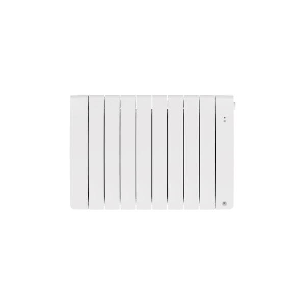 Radiateur chaleur douce connecté bilbao 4 horizontal 1500w blanc brillant