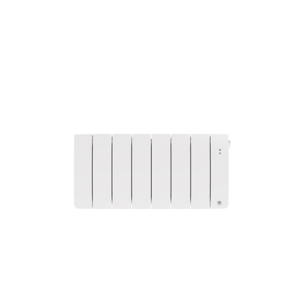 Radiateur chaleur douce connecté bilbao 4 bas 700w blanc brillant