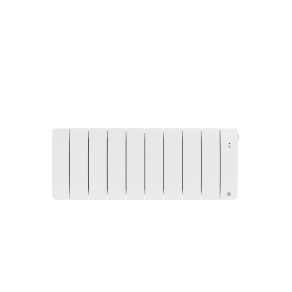 Radiateur chaleur douce connecté bilbao 4 bas 1000w blanc brillant