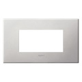 Plaque de finition arteor 4 modules carre arteor soft alu