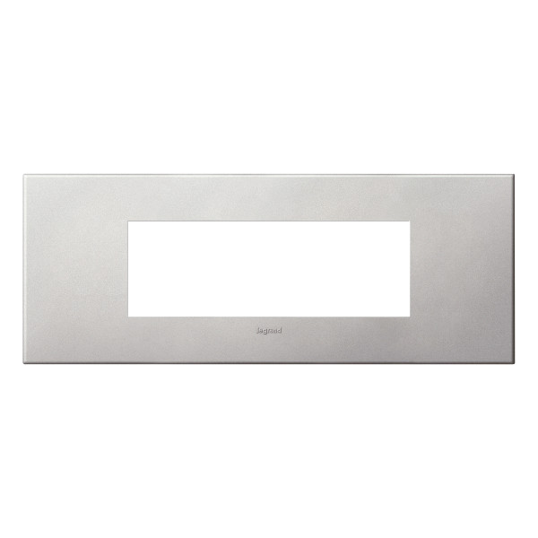 Plaque de finition arteor 6 modules carre arteor soft alu