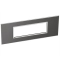 Plaque de finition arteor 6 modules arteor carre noir