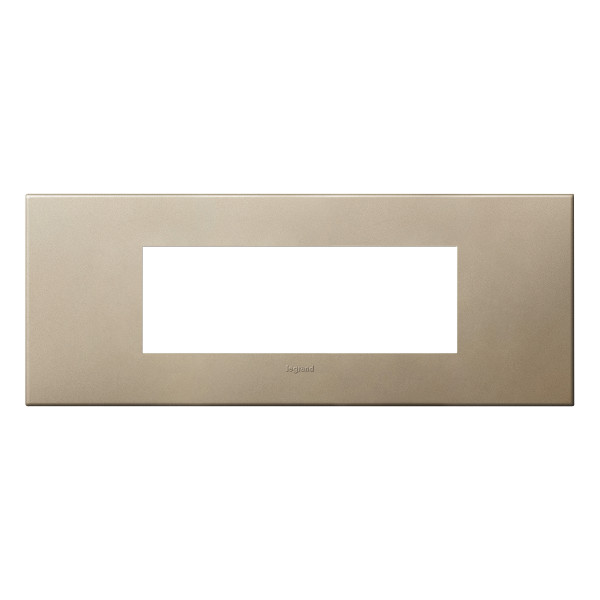 Plaque de finition arteor 6 modules arteor carre champagne